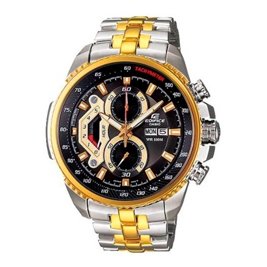 Casio edifice silver outlet gold