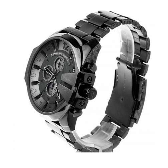 Diesel Men\'s DZ4282 Mega Chief Stainless Watch Steel Chronograph